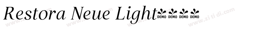 Restora Neue Light字体转换 Restora Neue Light字体转换